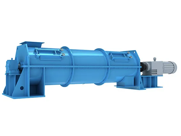 Горизонтальный мощный смеситель непрерывного действия